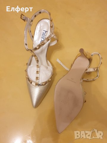 Сандали с ток Heine , снимка 2 - Дамски обувки на ток - 31969197