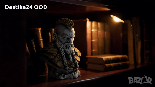 Ръчно изработена 3D принтирана колекционерска фигурка – Воин Викинг / Fantasy Bust, снимка 7 - Колекции - 54313209