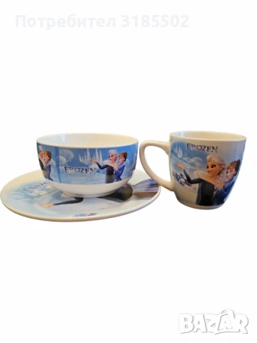Детски комплект с Анимационни герои от 3 части, чашка, чинийка и купичка/ПРОМОЦИЯ - Супер цена, снимка 6 - Сервизи - 51277123