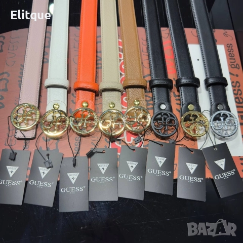 колани от естествена кожа в кутия guess 