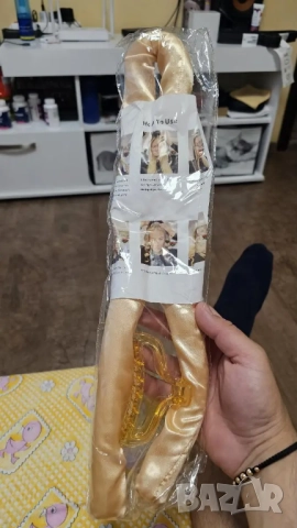  Голяма, стилна ролка за коса от коприна , снимка 3 - Аксесоари за коса - 51802252