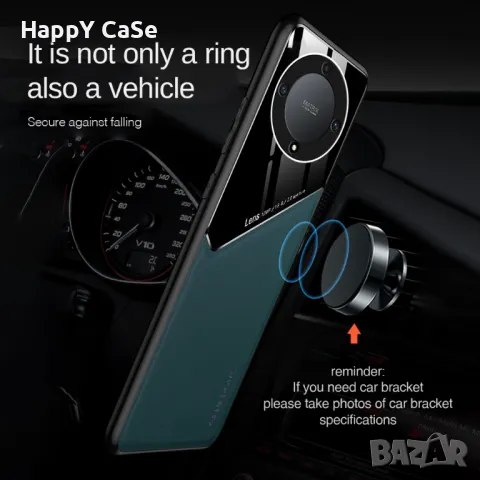 Honor Magic 8 Lite / 6 Lite / 5 Lite / GENEROUS Кожен кейс гръб калъф с магнит, снимка 2 - Калъфи, кейсове - 43061728