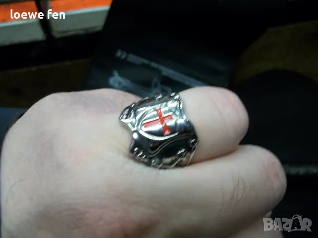 Мъжки пръстен неръждаема стомана размер 11, снимка 2 - Пръстени - 49649897