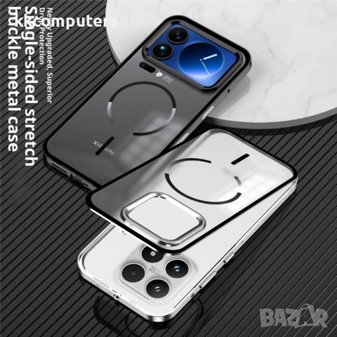 Магнитен Калъф за Xiaomi 17 Pro - Алуминий+PC, Pop-Up ключалка, 4 цвята, снимка 7 - Калъфи, кейсове - 53888555