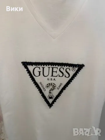 Тениска Guess размер М, снимка 2 - Тениски - 50203271