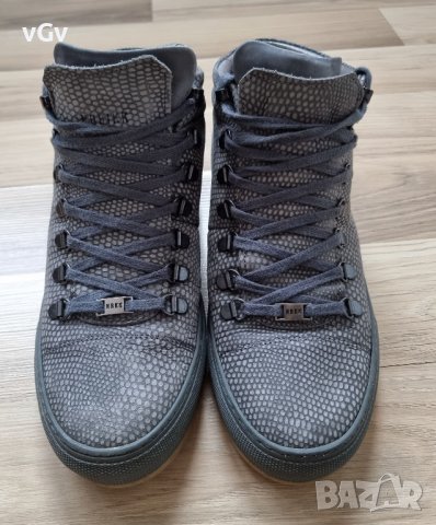 Мъжки кожени кецове Nubikk Lizard - 41 , снимка 5 - Кецове - 38818464