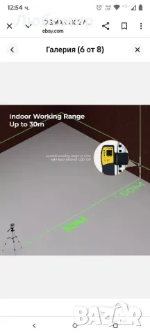 CIGMAN G02 Лазерен нивелир, акумулаторен, въртящ се на 360°, кръстосан линеен лазерен нивелир, снимка 9 - Измервателни инструменти - 50409900