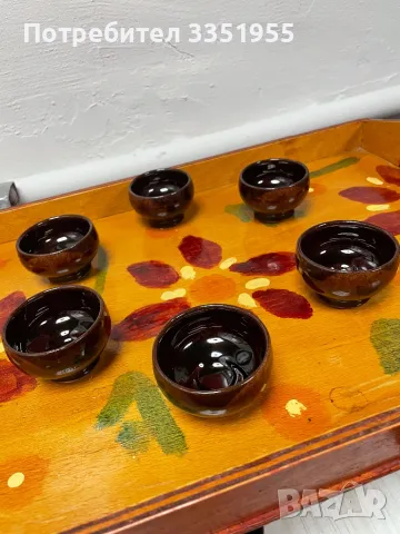 Сервиз за Ракия Троянска Керамика, снимка 6 - Сервизи - 50356949