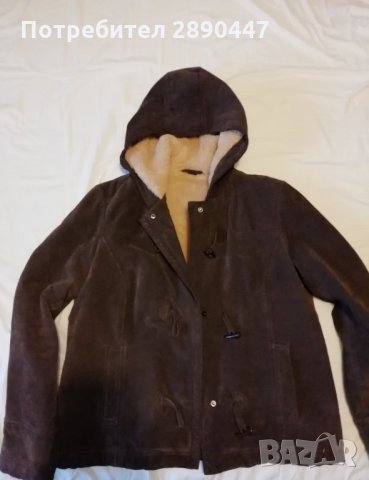 Топло яке от естествен велур 