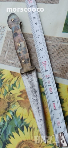 Стар кован български нож - кама 