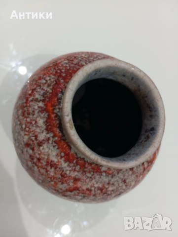 Стара керамична ваза маркирана , снимка 10 - Вази - 52528057