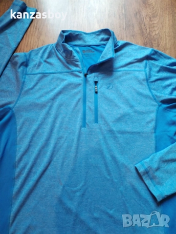 fjallraven abisko vent zip t-shirt ls - страхотна мъжка блуза Л КАТО НОВА, снимка 4 - Блузи - 51924685