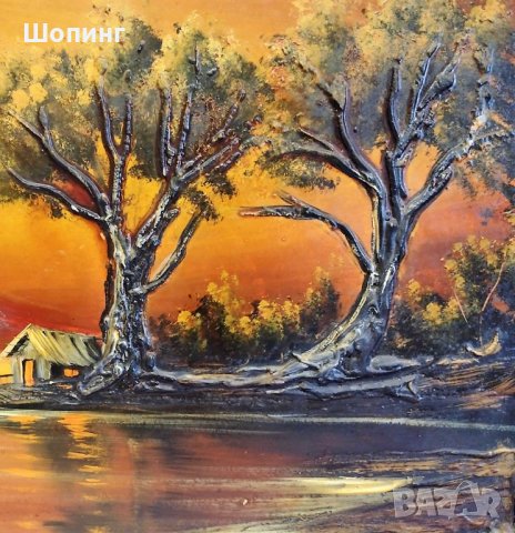 Картина с маслени бои (108 см), снимка 3 - Картини - 36798462