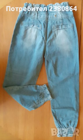 Тънки дънкови шалвари и рокличка/128, снимка 2 - Детски рокли и поли - 36957687