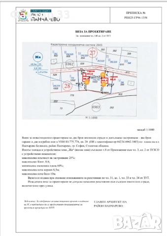 ВЕЛИКОЛЕПНИ ПАРЦЕЛИ  с ВИЗИ в  кв.Бистрица/ Панчарево , снимка 4 - Парцели - 53283886