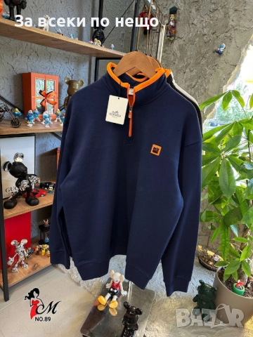 Hermes Мъжка Блуза С Дълъг Ръкав Хермес - Налични Различни Цветове Код SK332, снимка 3 - Блузи - 52599303