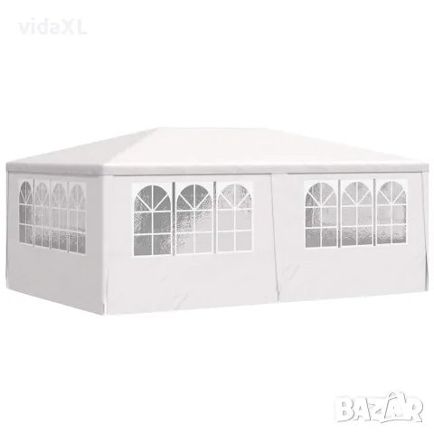 vidaXL Професионална парти шатра със стени 4х6 м бяла 90 г/м², снимка 6 - Къмпинг мебели - 56147631