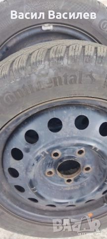 Продавам зимни гуми с метални джанти , снимка 3 - Гуми и джанти - 52472491