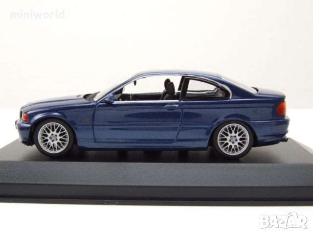 BMW 3er E46 Coupe 1999 - мащаб 1:43 на Maxichamps моделът е нов в PVC дисплей-кейс, снимка 12 - Колекции - 44475169