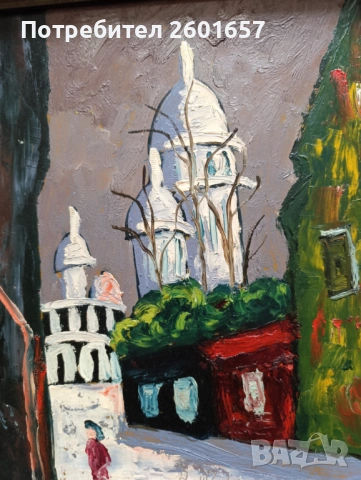 Маслена картина, подпис., снимка 3 - Картини - 53011297