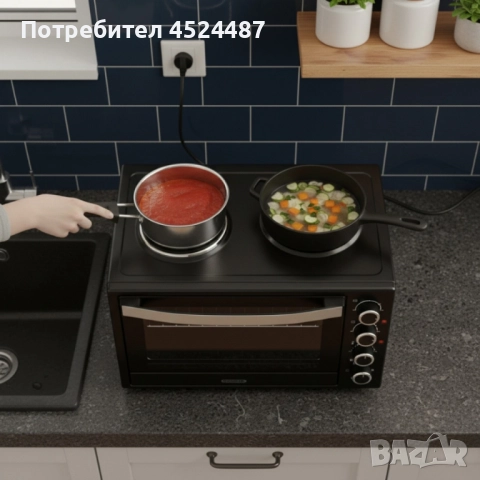 Малка готварска печка TERMOMAX TXC56CL, снимка 3 - Печки, фурни - 52544341