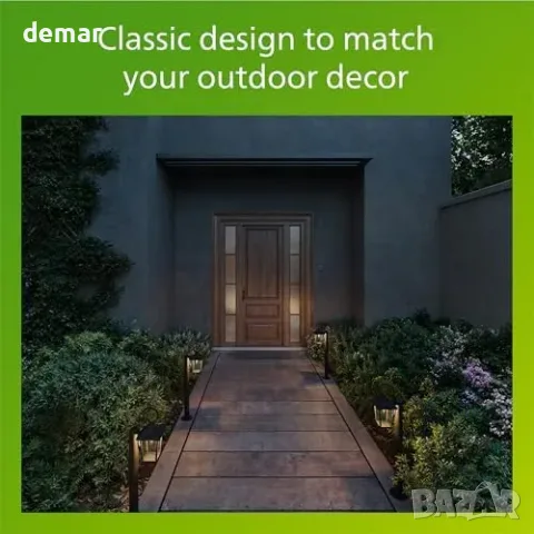 Philips Buzzard Outdoor pedestal light, алуминиево, LED E27, снимка 8 - Външни лампи - 55933436