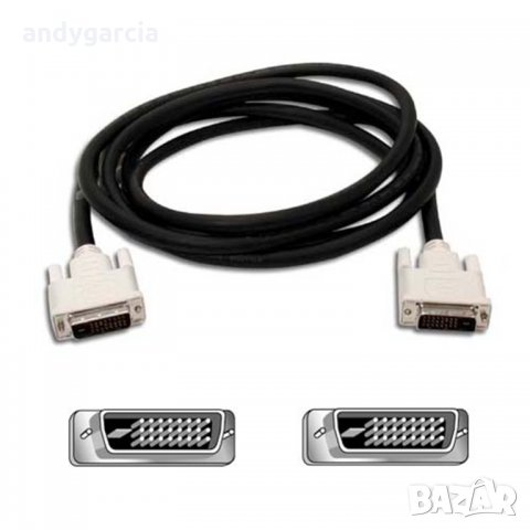 DVI to DVI cable, кабел 2 метра, снимка 1 - Кабели и адаптери - 30390830