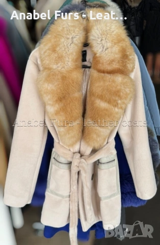 Дамско палто от естествен косъм лисица , снимка 14 - Палта, манта - 34851464