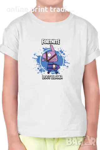 Детска тениска Фортнайт Fortnite Loot Lama Llama, снимка 17 - Детски тениски и потници - 48523323