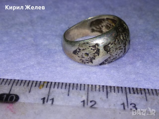 ВЕЛИКОЛЕПЕН СКЪПОЦЕНЕН АВТОРСКИ МАРКОВ СРЕБЪРЕН ПРЪСТЕН СРЕБРО със СИНТЕТИЧНИ ДИАМАНТИ 41067, снимка 13 - Пръстени - 42866755