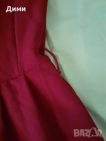 Рокля в цвят бордо Италия, снимка 5 - Рокли - 33877692