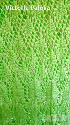 Ефектна памучна плажна рокля- туника цвят лайм  CROCHET , снимка 9 - Рокли - 54260084