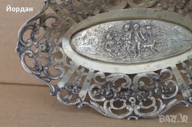 Сребърна фруктиера, снимка 3 - Други ценни предмети - 49862320