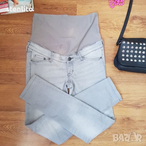 Дънки за бременни H&M Skinny High Rib Mama размер 36, снимка 2 - Дрехи за бременни - 37816120
