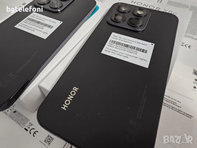 Honor X8C 8/256,черни,2 години гаранция+прозрачен гръб подарък, снимка 3 - Huawei - 51979915