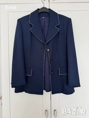 Тъмносиньо винтидж сако
