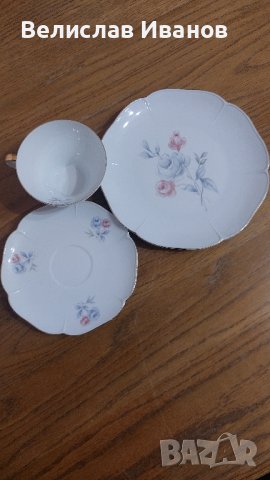 🇩🇪BAVARIA QUALITATZ🇩🇪 Немски порцелан Троен сет, снимка 3 - Сервизи - 44279875