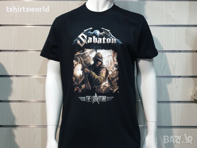 Нова мъжка тениска с дигитален печат на музикалната група Sabaton - The last stand, снимка 5 - Тениски - 36869306