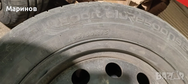 Стоманени джанти 15" к-т  4 бр с летни гуми за  KIA CARENS и други корейски автомобили , снимка 12 - Гуми и джанти - 51709266