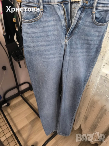 Слим дънки с много висока талия - 7 Е, снимка 3 - Дънки - 53929632