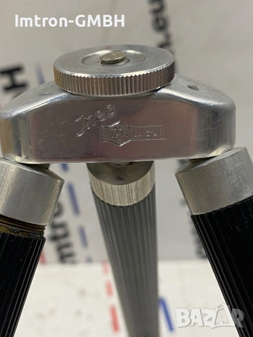 Месингов фото статив за камера ILM Labor INES 1/4" + 3/8" с оригинален кожен калъф", снимка 2 - Камери - 53082666