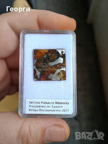 Натурален метеорит,паласит Sericho, снимка 5 - Колекции - 54078406