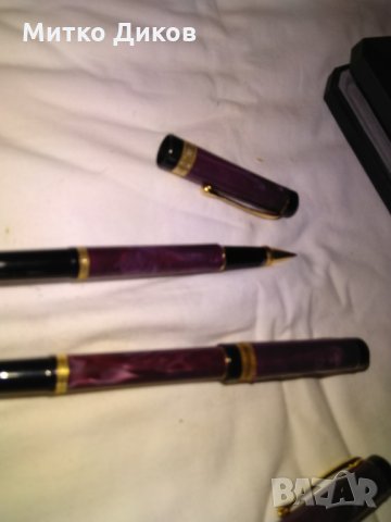 Комплект писалка Иридиум пойнт Германия и две химикалки-едната ролер, снимка 5 - Ученически пособия, канцеларски материали - 29428192