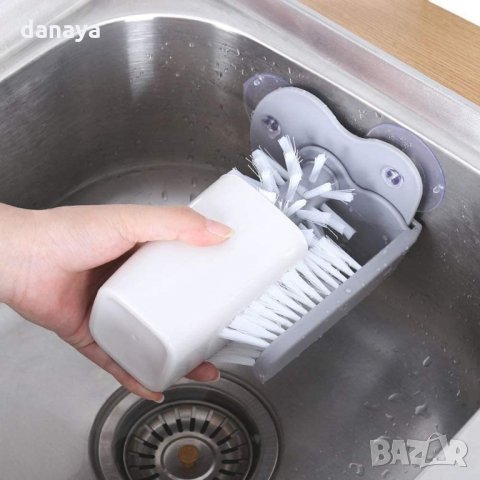 2315 Двойна четка за миене на стъклени чаши с вакуум, снимка 8 - Мопове, кофи, четки и метли - 33824150