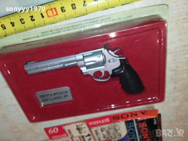 SMITH & WESSON-МЕТАЛЕН РЕВОЛВЕР ВНОС GERMANY 0709251057LCHERY, снимка 3 - Колекции - 51631049