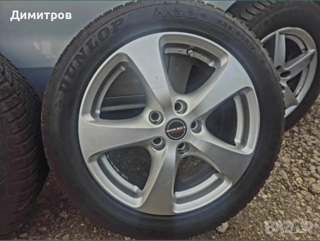 4 алуминиеви джанти 17" BORBET; 5X112, снимка 1 - Гуми и джанти - 54186971