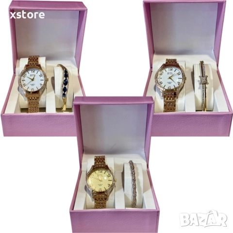 Луксозен дамски часовник с елегантна гривна – стил и изящество в една кутия