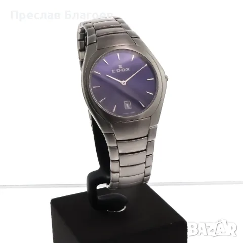 Edox Les Bémonts Ultra Slim Quartz 27006-3B-BUIN - Swiss Made, снимка 2 - Луксозни - 55911595
