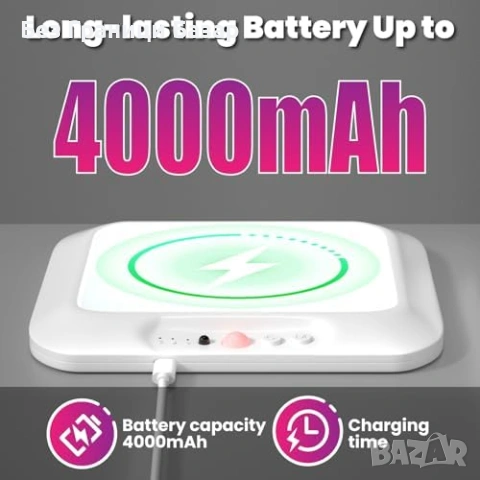 Нова Акумулаторна LED лампа със сензор за движение и дистанционно 4000mAh RGB светлина, снимка 6 - Лед осветление - 54191714