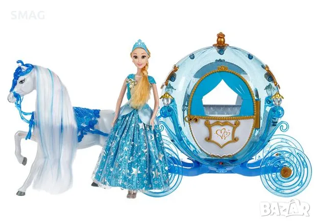 Кукла принцеса с карета и кон S_1230612